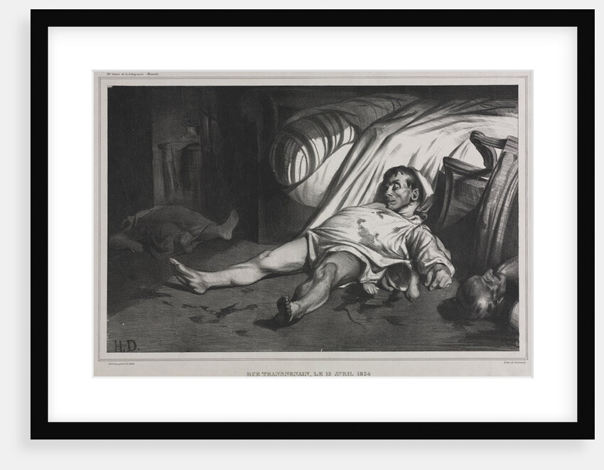 Rue Transnonain, le 15 April, 1834, 1834 by Honoré Daumier