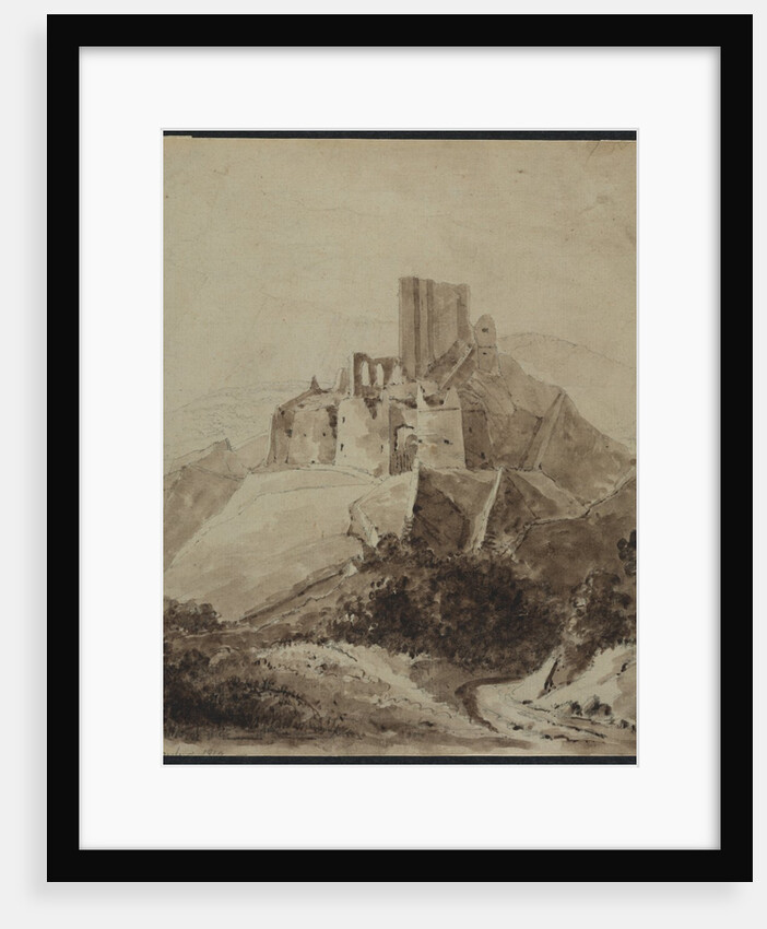 Ruins of Chateau dArque, 1819 by Isidore Justin Taylor