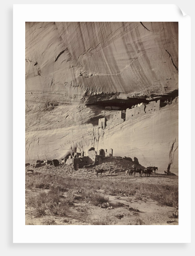 Ruins of Cliff Dwellings, Cañon de Chelly, Arizona, c. 1879-1881 by John K. Hillers