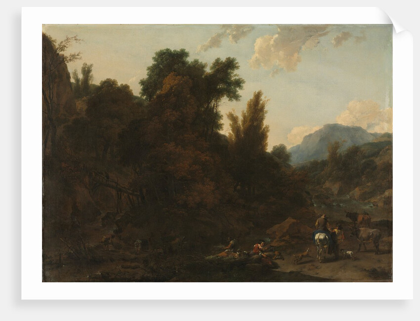 Rush Gatherers, 1657 by Nicolaes Berchem