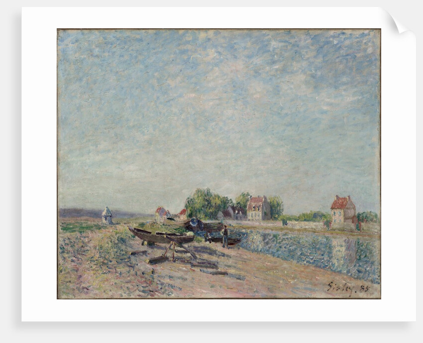 Saint-Mammès, Loing Canal, 1885 by Alfred Sisley