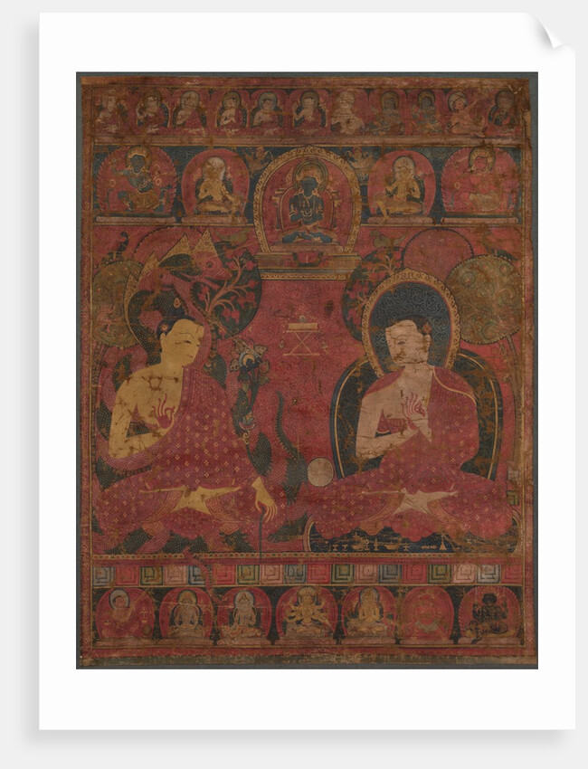 Sakyamuni with a Disciple Thangka, 14th century by Unknown