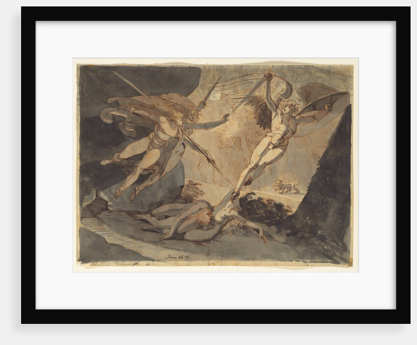 Satan Starts from the Touch of Ithuriel's Spear, 1776 by Henry Fuseli