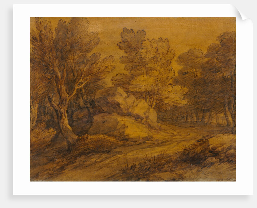 Scene with a Road Winding through a Wood, c. 1770 by Thomas Gainsborough