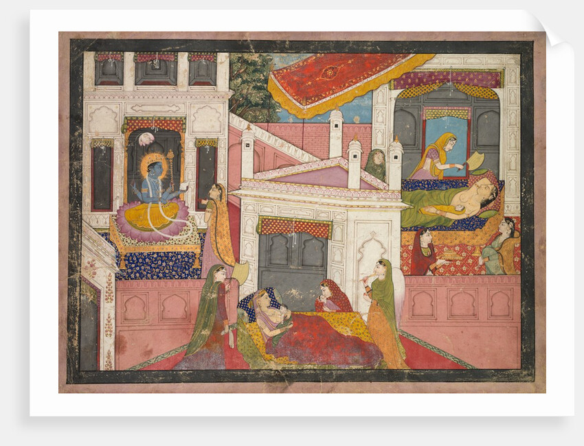 Scenes from the Birth of Krishna, c. 1840 by Unknown