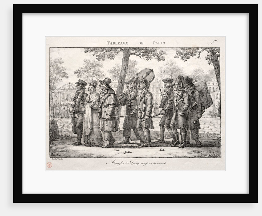 Scenes of Paris: Blind Men from the Quinze Vingts, Walking by Jean Henri Marlet