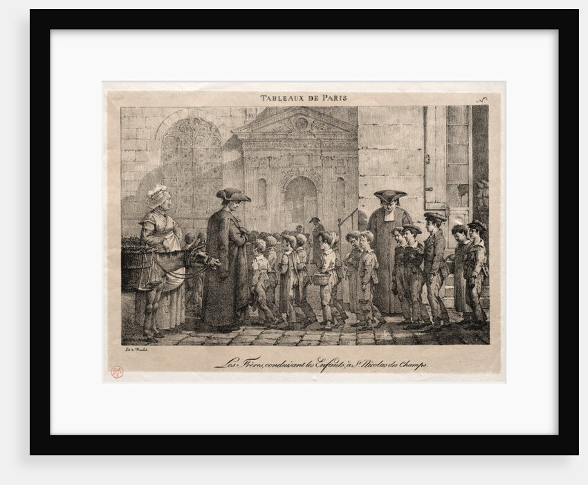 Scenes of Paris: The Brothers Conducting the Children to St. Nicholas of the Fields by Jean Henri Marlet