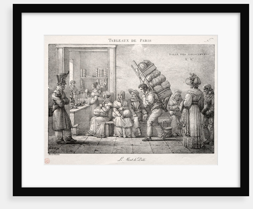 Scenes of Paris: The Pawnshop by Jean Henri Marlet