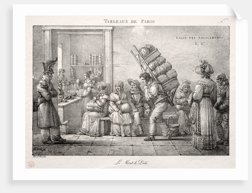 Scenes of Paris: The Pawnshop by Jean Henri Marlet