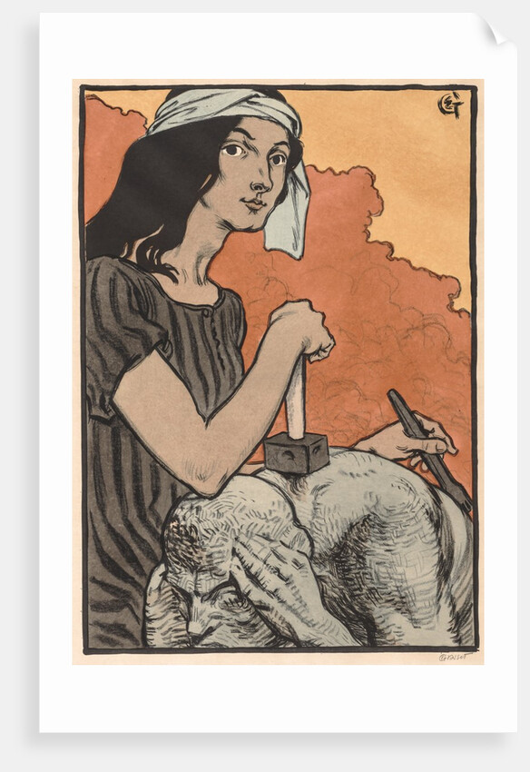 Sculptress, 1897 by Eugène Grasset