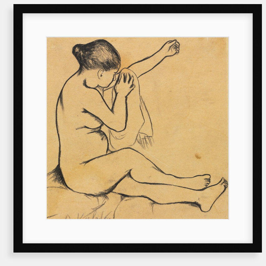Seated Female Nude, first third 1900s by Suzanne Valadon