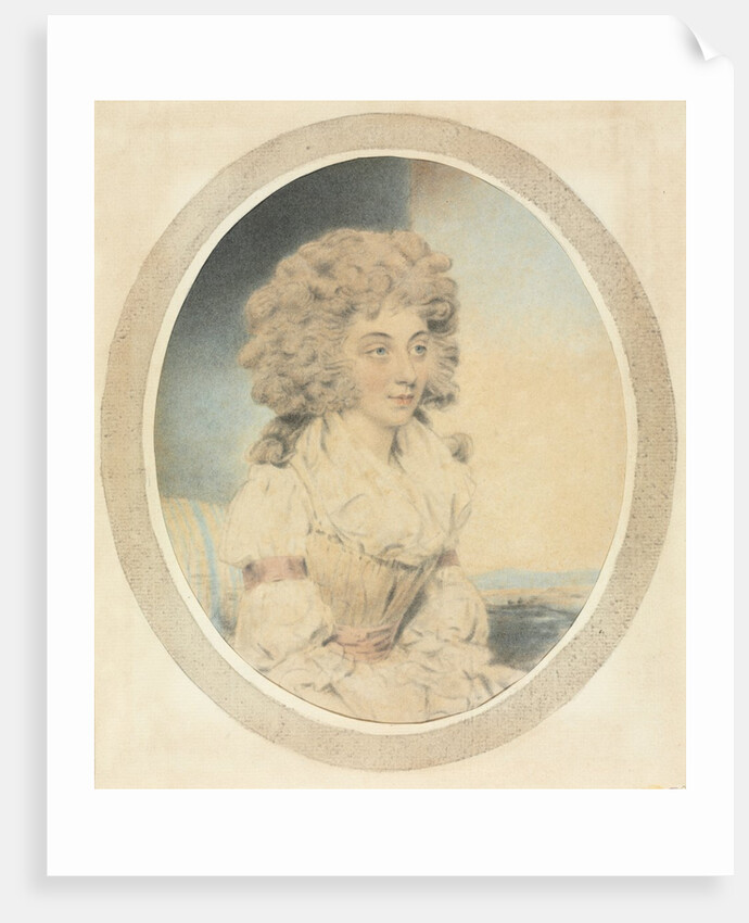 Seated Young Lady Facing Right by John Downman