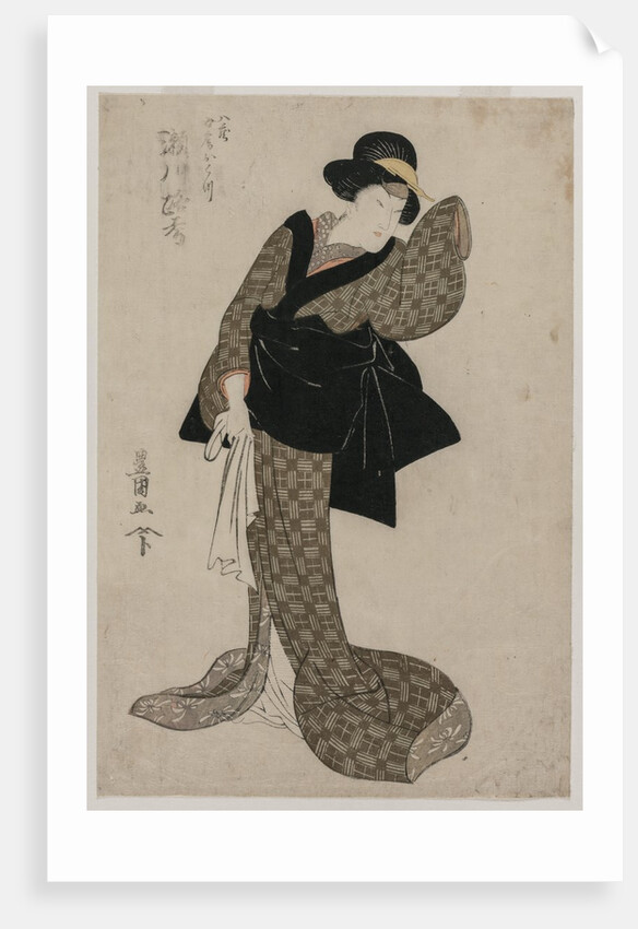 Segawa Roko as Hachizo's Wife Ohatsu, c. 1805 by Utagawa Toyokuni