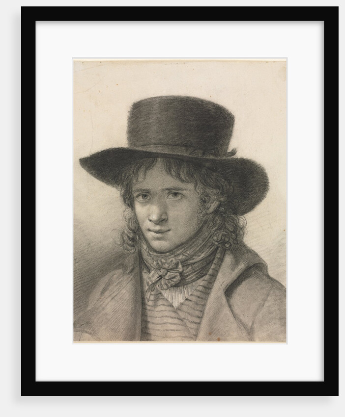 Self-Portrait in a Hat, c. 1790 by Anne-Louis Girodet de Roucy-Trioson