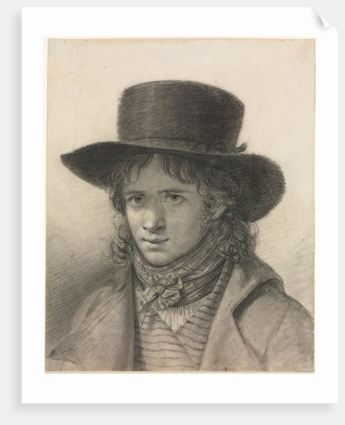 Self-Portrait in a Hat, c. 1790 by Anne-Louis Girodet de Roucy-Trioson