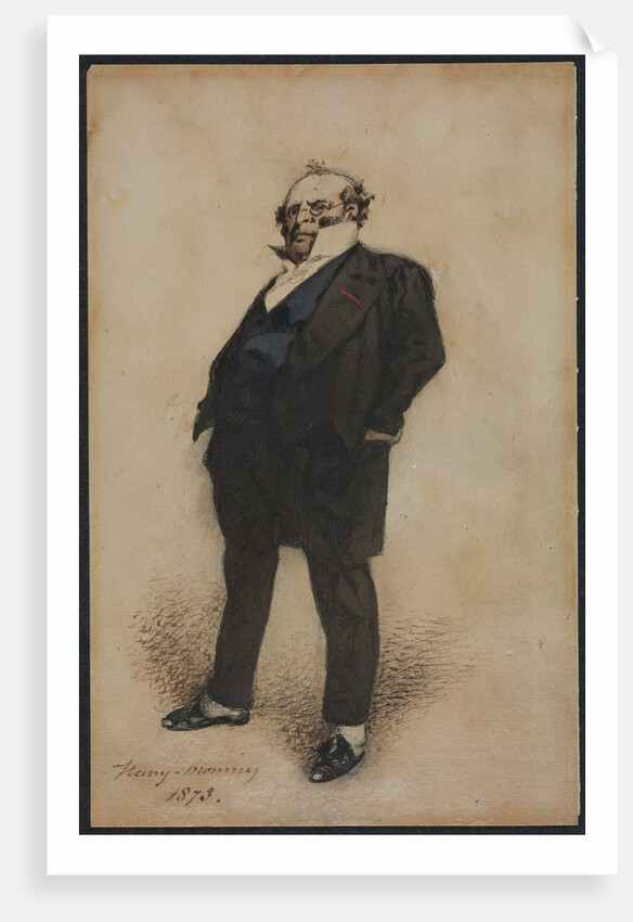 Self-Portrait in the Role of M. Prudhomme, 1873 by Henry Bonaventure Monnier