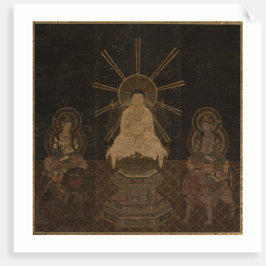 Shaka attended by Fugen and Monju, 1185-1333 by Unknown