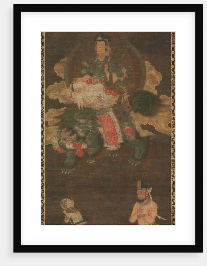 Shakyamuni Triad: Buddha Attended by Manjushri and Samantabhadra, late 1300s by Unknown
