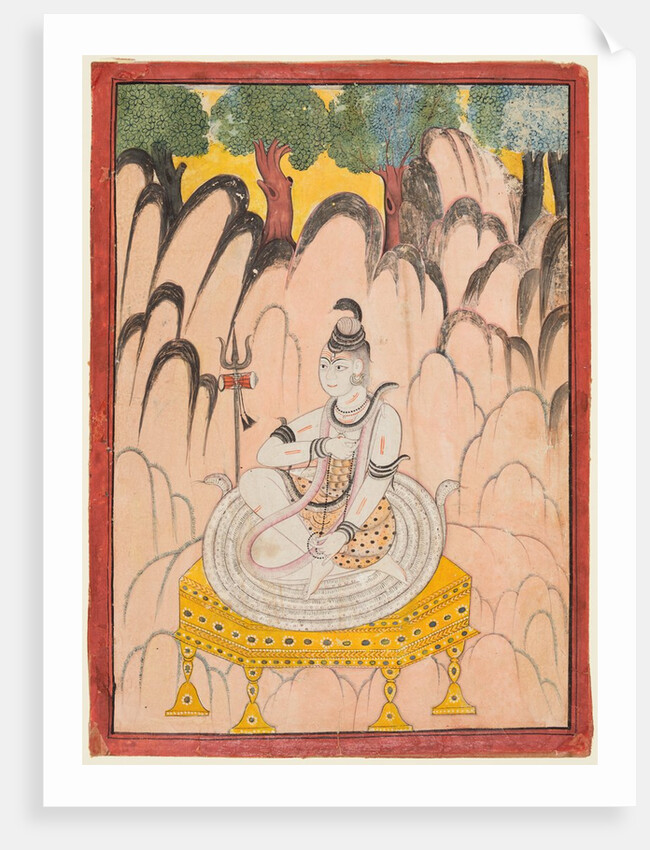 Shiva seated on a Throne in a landscape, c. 1760 by Unknown