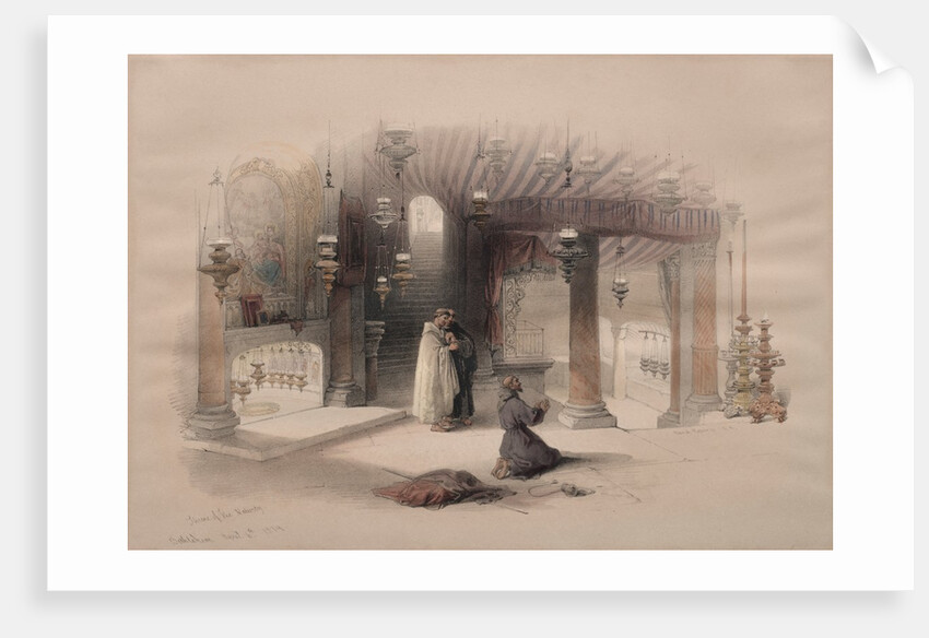 Shrine of the Nativity, Bethlehem, 1839 by David Roberts