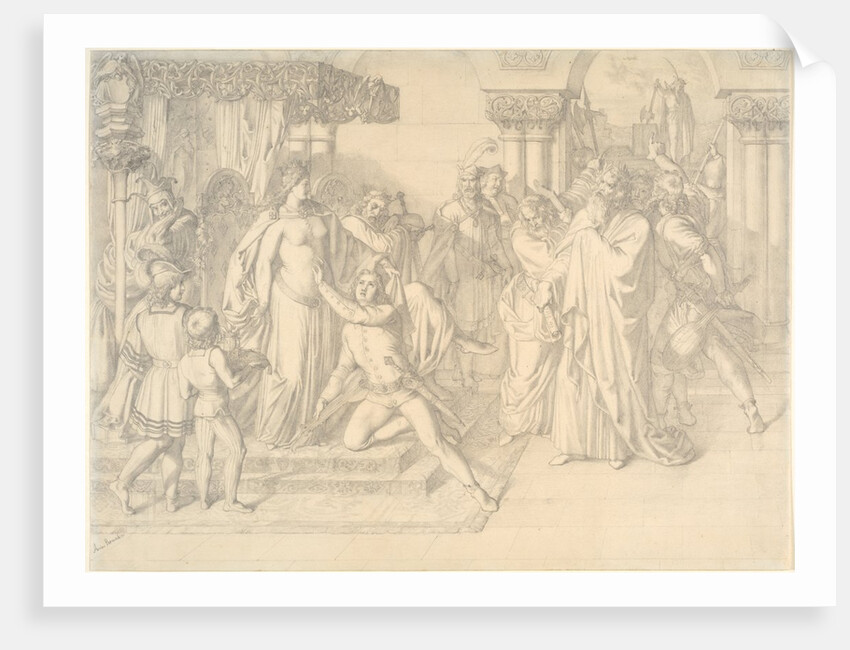 Singers Contest on the Wartburg, c. 1853 by Anton Romako