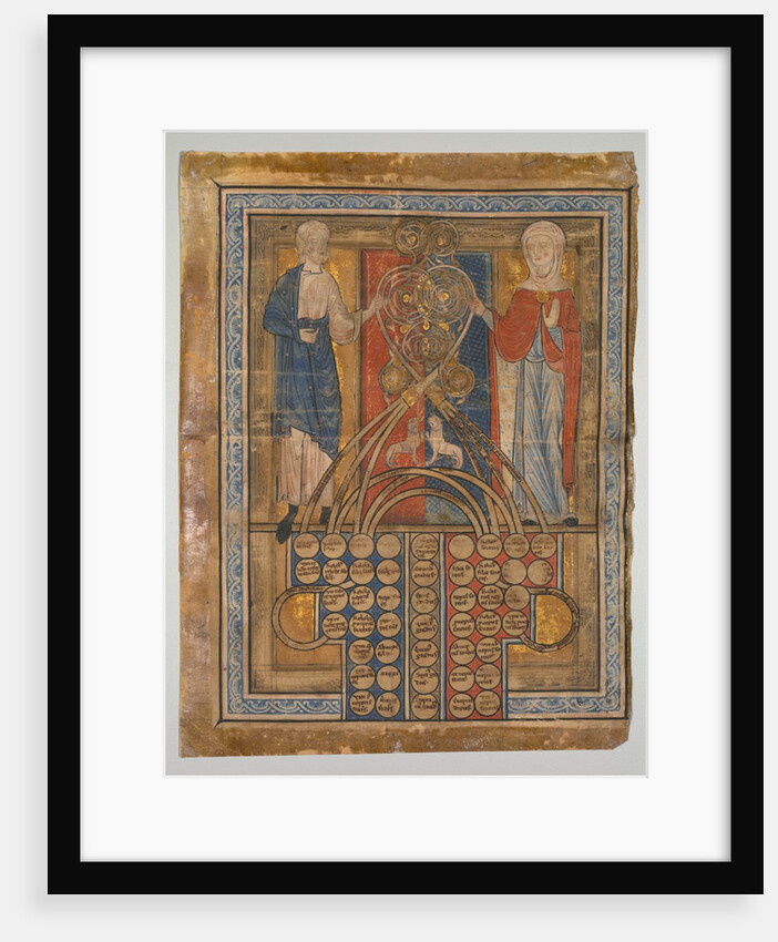 Single Leaf: Table of Consanguinity, c. 1200 by Unknown