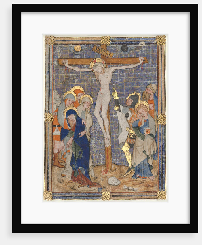 Single Miniature Excised from a Missal: The Crucifiction, c. 1385-1390 by Unknown