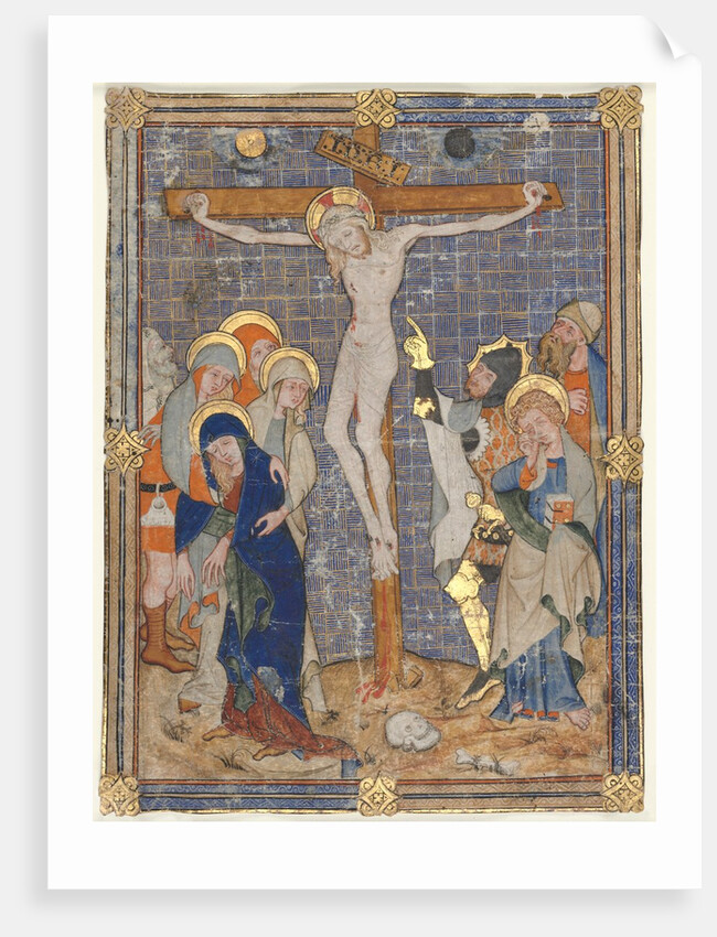 Single Miniature Excised from a Missal: The Crucifiction, c. 1385-1390 by Unknown
