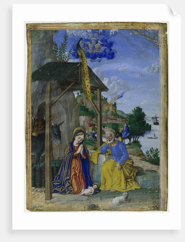 Single Miniature: The Nativity, c. 1515 by Girolamo dai Libri