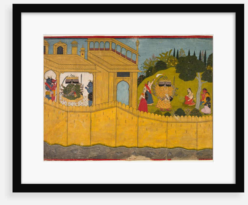 Sita in the Garden of Lanka, From the Ramayana epic of Valmiki, c. 1725 by Unknown