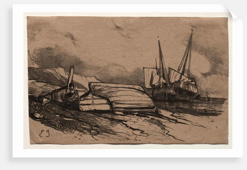 Six Marines, 1833 by Eugène Isabey