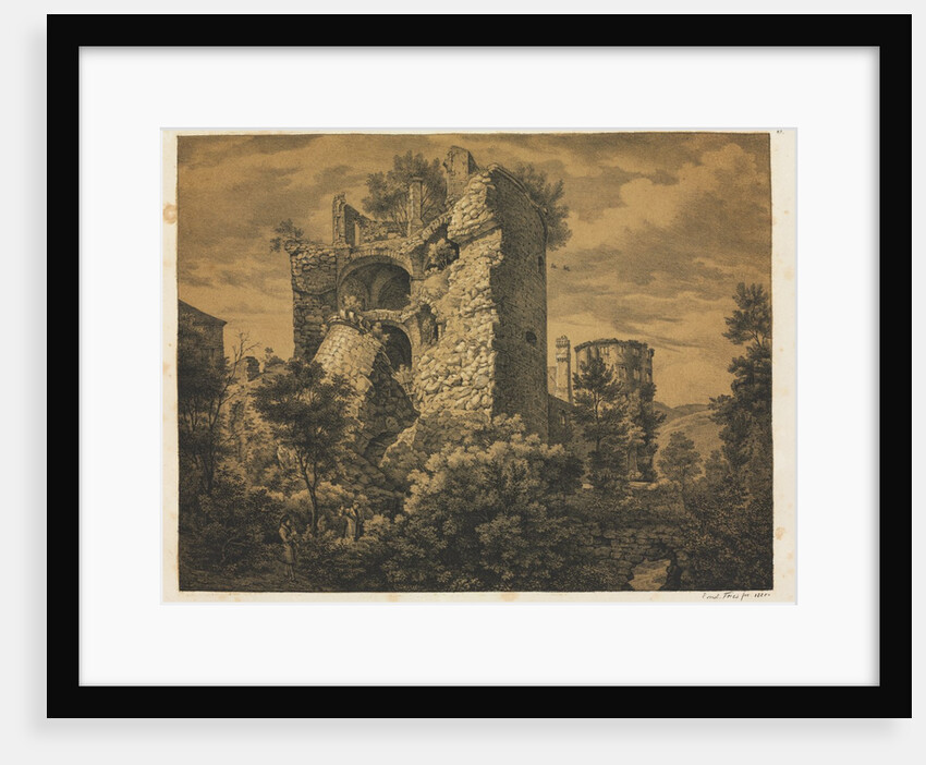 Six Views of Heidelberg Castle: Tower, 1820 by Ernst Fries