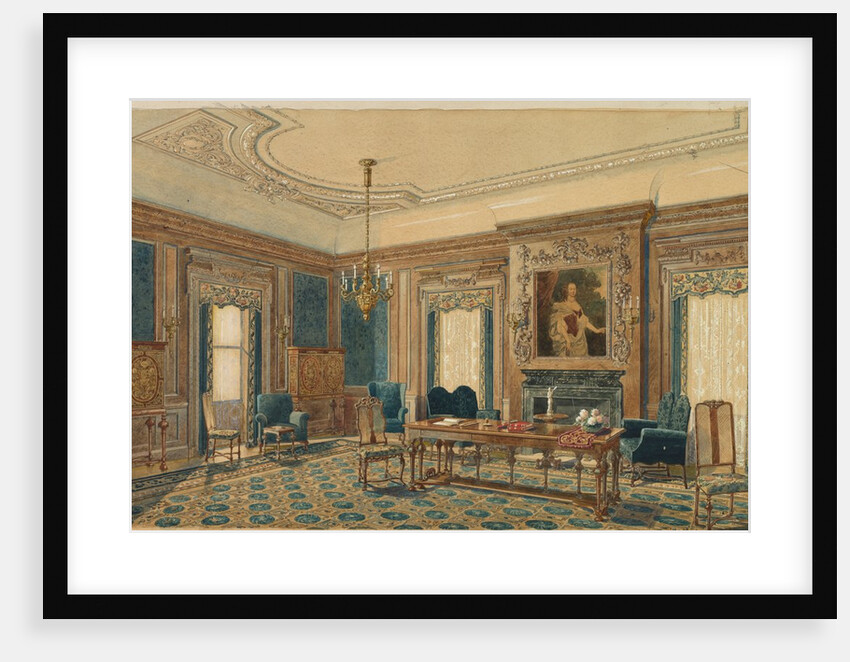 Sketch of Interior Design by August Frederick Biehle