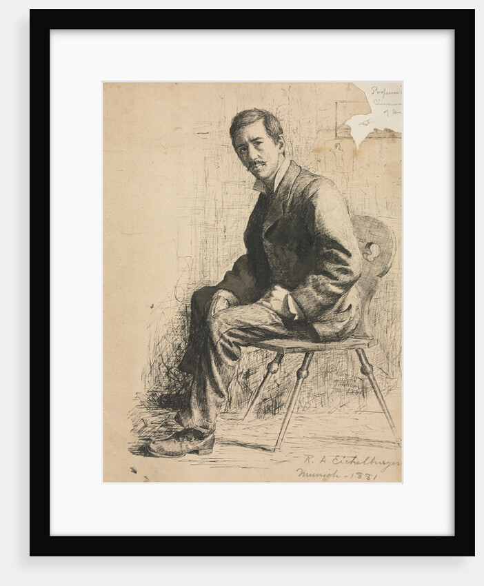 Sketch of Professor Mowotny, 1881 by Robert A. Eichelberger