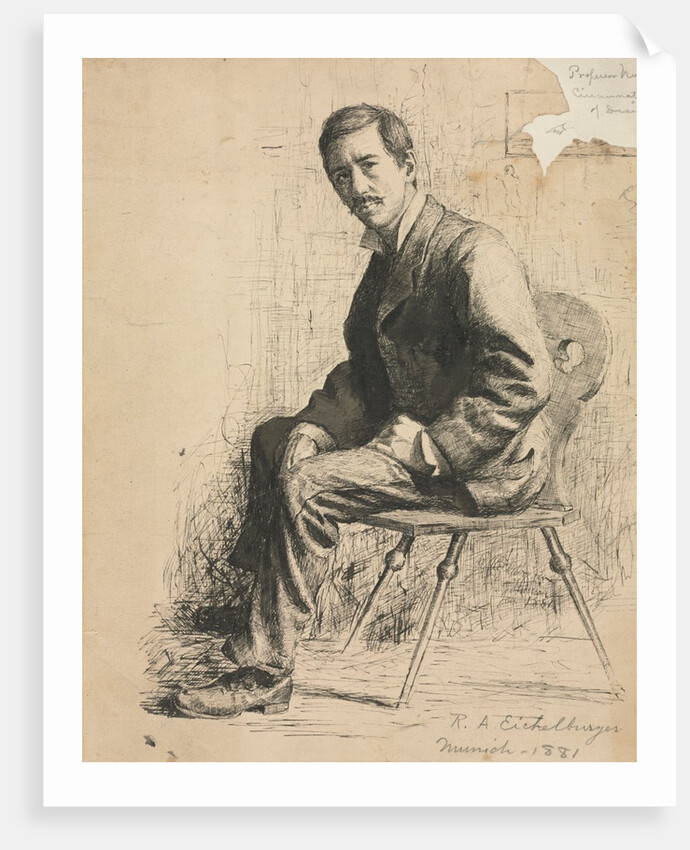Sketch of Professor Mowotny, 1881 by Robert A. Eichelberger