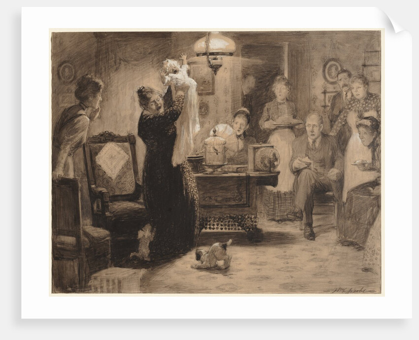 Sketch to illustration 'The Stationary Baby', 1912 by William Leroy Jacobs
