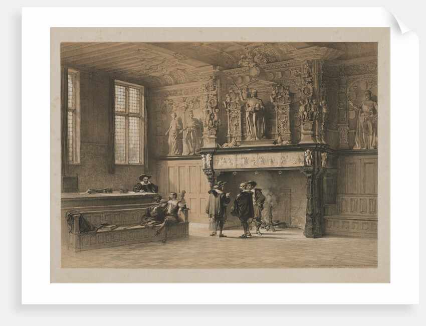 Sketches in Belgium and Germany, Volume I: Hall of Justice of the Magistrates du Franc, Bruges, 1840 by Louis Haghe