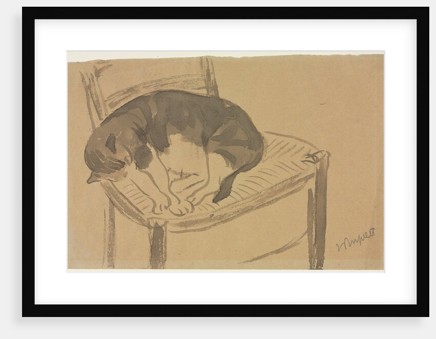 Sleeping Cat Torso of a Nude Woman, first third 1900s by Jane Poupelet