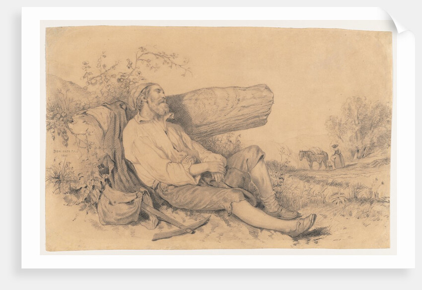 Sleeping Field Worker, 1842 by Dominque Louis Papety