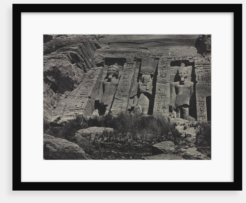 Southern Portion of the Rock-cut Temple of Hathor, Abu Simbel, 1850 by Maxime Du Camp; Gide et J. Baudry