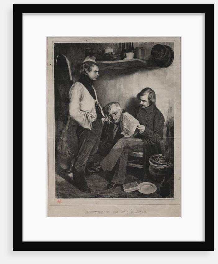 Souvenir of the Prison ot Ste. Pélagie, 1834 by Honoré Daumier; Aubert