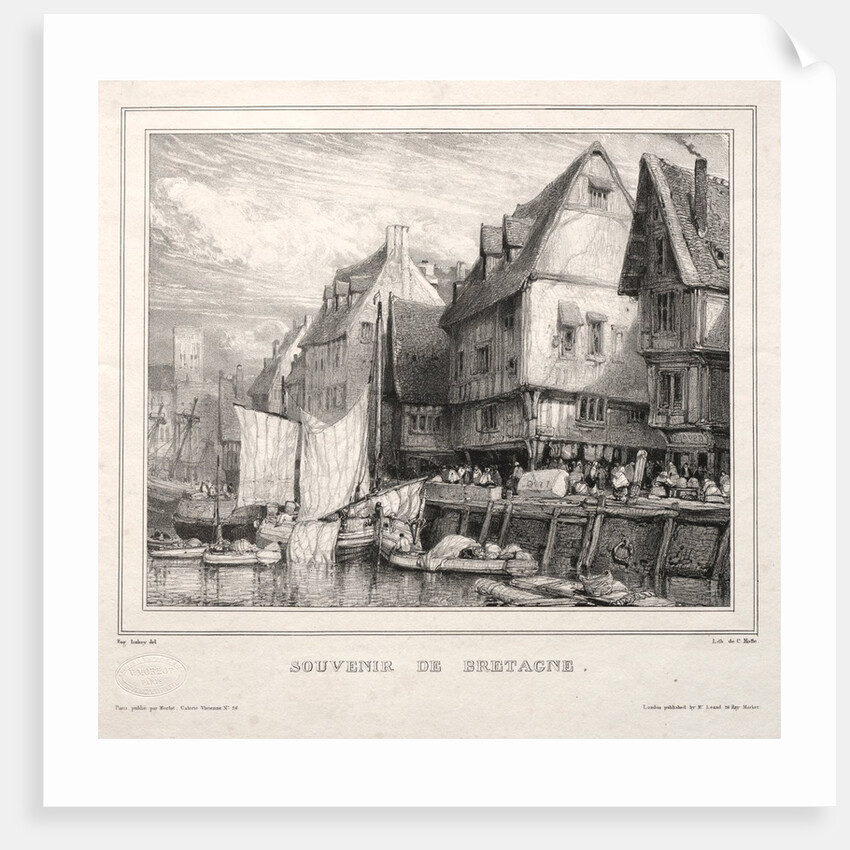 Souvenirs: Souvenir of Brittany, 1832 by Eugène Isabey