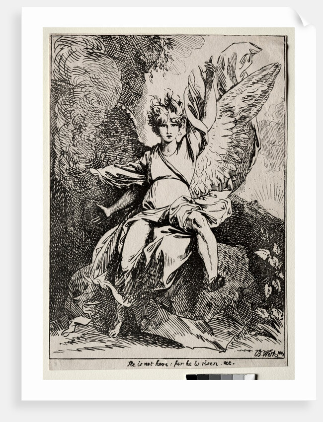 Specimens of Polyautography: The Angel at the Tomb of Christ, 1801 by Benjamin West