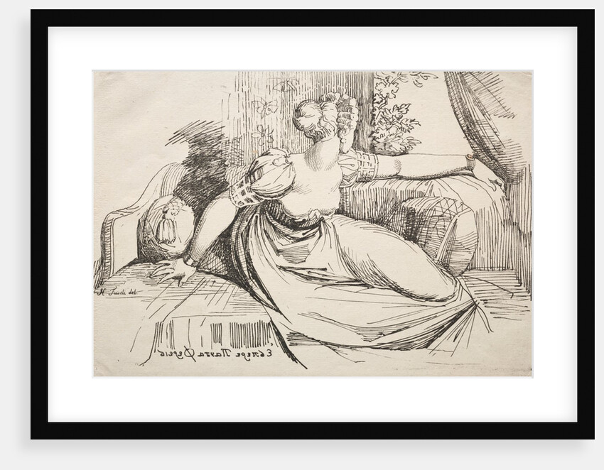 Specimens of Polyautography: Woman on a Sofa by Henry Fuseli
