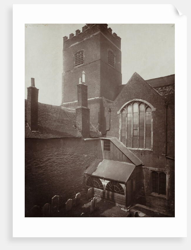 St. Bartholomews: The Green Churchyard on the Site of the Old South Transept, 1877 by Alfred H. Bool