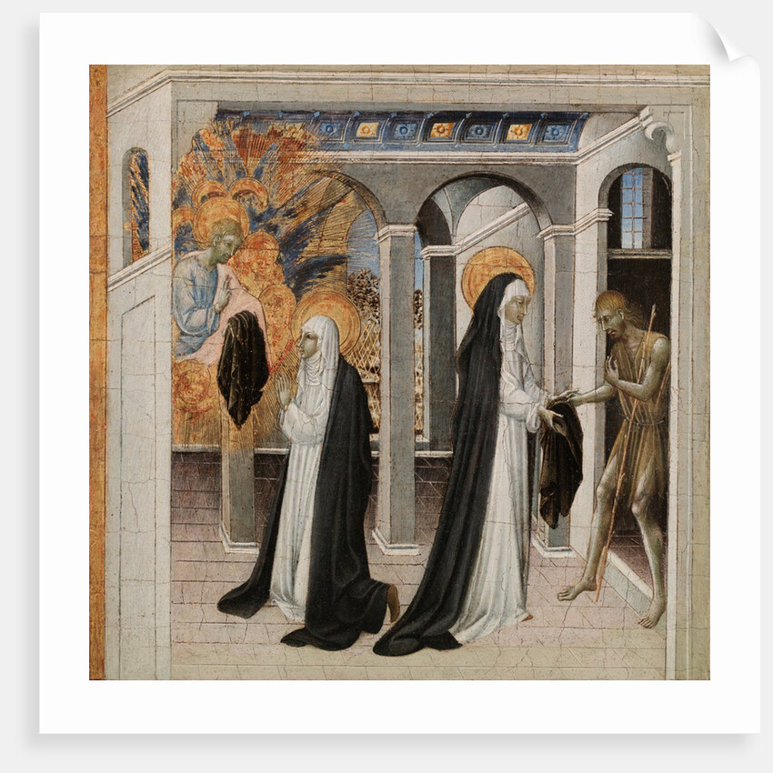 St. Catherine of Siena and the Beggar, 1460s by Giovanni di Paolo