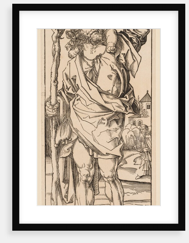 St. Christopher Crossing the Stream, 1528 by Albrecht Dürer