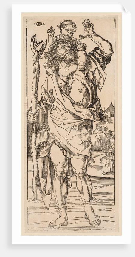 St. Christopher Crossing the Stream, 1528 by Albrecht Dürer