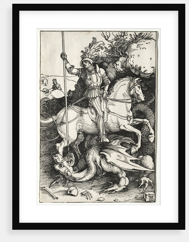 St. George Killing the Dragon, 1500s by Albrecht Dürer