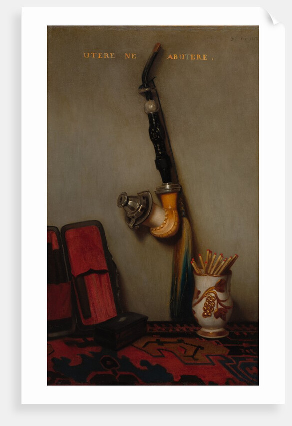 Still Life with Pipe and Matches and Still Life with Herring, Bread, and Cheese, 1858 by Alexandre-Gabriel Decamps